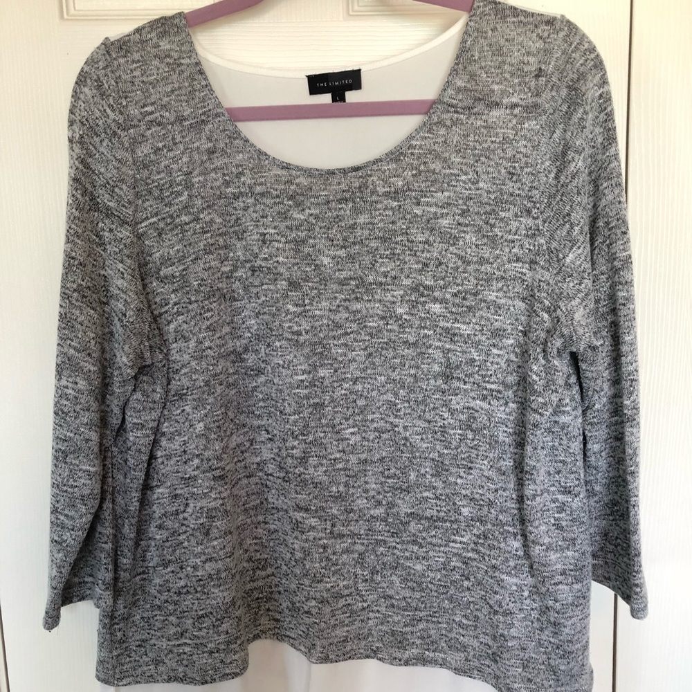 [ LTD ] Back Pleat Mixed Media Tee